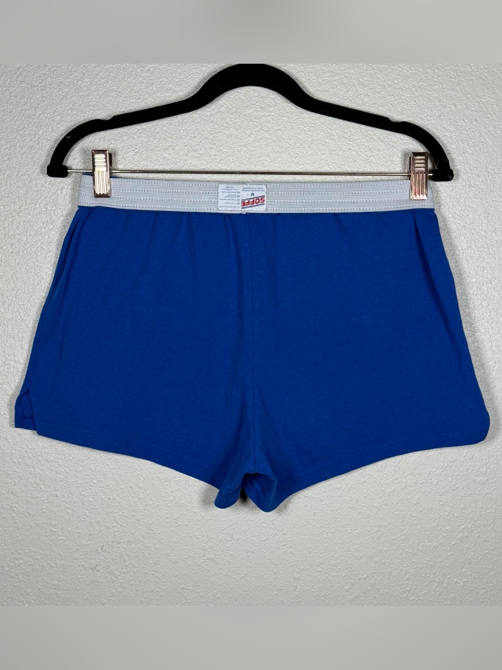 Soffe Women’s M Y2K Royal Blue Cheerleading Practice Short Classic Foldover
